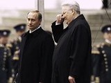 Владимир Путин и Борис Ельцин в день инаугурации Путина в 2000 году. Фото из архива РИА "Новости", Владимир Вяткин